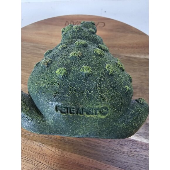 Vintage 90s Pete Apsit Frog Toad Figurine Large Eyes See Pics - Picture 9 of 9